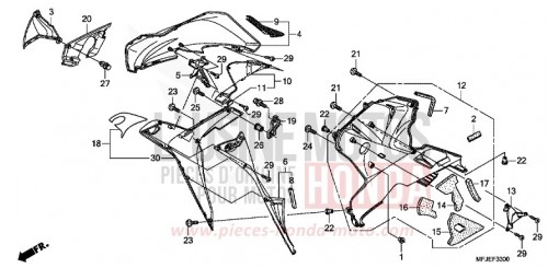 UNTERER WINDLAUF (R.) CBR600RAC de 2012